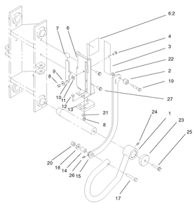 Indicating Lever Assembly Diagram and Parts List for 22911 404320000 - 999999999 Toro Lawn Tractor Accessories