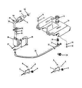 Throttle Choke And Fuel Controls Power Plus Diagram and Parts List for R1-16O804 2000001 - 2999999 Toro Lawn Tractor