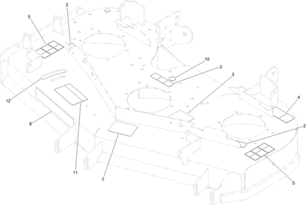 Deck Decal Assembly Diagram and Parts List for 74904 402090000-403247208 Toro Lawn Mower