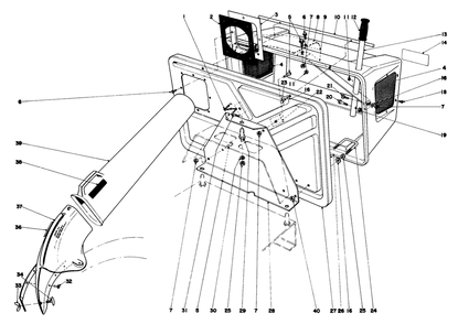 Easy-Empty Grass Catcher Model 59046 (Optional) Diagram and Parts List for 56044 1000001 - 1999999 Toro Lawn Tractor