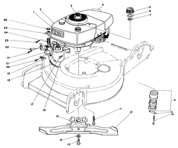 Engine Assembly Diagram and Parts List for 20574 5000001 - 5999999 Toro Lawn Mower