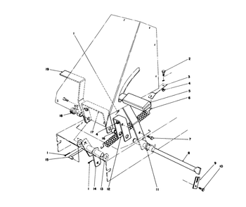 Brake & Clutch Assembly Diagram and Parts List for 56150 9000001 - 9999999 Toro Lawn Tractor