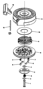 Rewind Starter No. 590621 Diagram and Parts List for 20611 9000001 - 9999999 Toro Lawn Mower