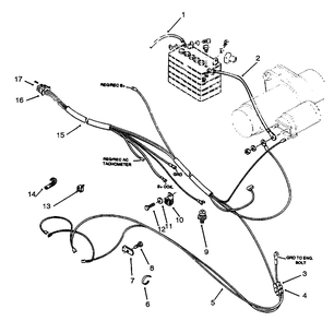 Engine Wire Harness Diagram and Parts List for 73502 6900001 - 6999999 Toro Lawn Tractor