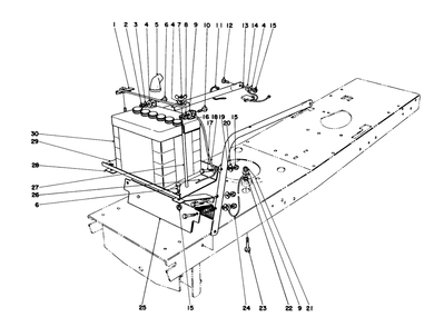 Electrical Assembly Diagram and Parts List for 55275 2000001 - 2999999 Toro Lawn Tractor