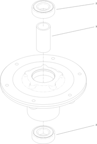Spindle Assembly Diagram and Parts List for 44410 406814864-407699999 Toro Lawn Mower
