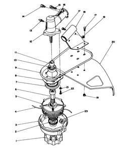 Trimmer Head & Gear Box Assembly Diagram and Parts List for 51644 6000001 - 6999999 Toro Trimmer