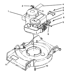 Engine Assembly Diagram and Parts List for 16410 3900001 - 3999999 Toro Lawn Mower