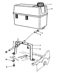 Gas Tank Assembly Diagram and Parts List for 22151 3900856 - 3999999 Toro Lawn Mower