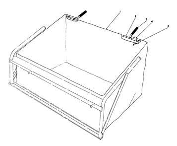 Leaf Bag Model No. 59123 (Optional) Diagram and Parts List for 56138 5000001 - 5999999 Toro Lawn Tractor