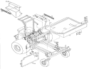 Sheet Metal And Decals Diagram and Parts List for 08-18BE01 1985 Toro Lawn Tractor