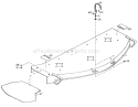 Mower Deck Diagram and Parts List for 08-18BE01 1985 Toro Lawn Tractor