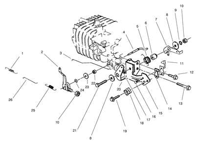 Governor Assembly(Model No. 47pt7-7) Diagram and Parts List for 22043 8900001 - 8999999 Toro Lawn Mower