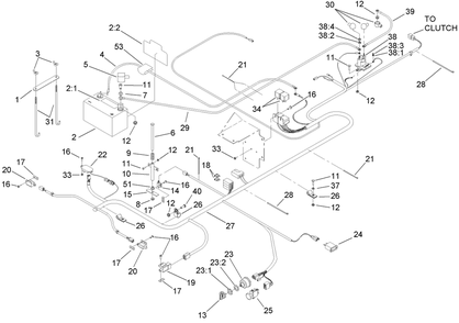 Electrical Assembly Diagram and Parts List for 74237CP (270000001-270999999)(2007) Toro Lawn Mower