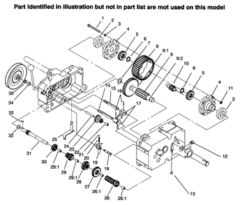 Transmission 8-Speed 8 Pinion (Continued) Diagram and Parts List for 73402 6900001 - 6999999 Toro Lawn Tractor