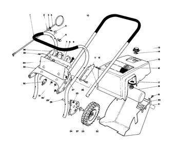 Part Location Diagram of 6-9849 Toro Lower Shroud (Incl. Ref. #21)