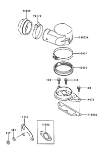 Air-Filter/Muffler Diagram and Parts List for 74214 (220000001-220999999)(2002) Toro Lawn Mower