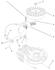 Engine Assembly (Model No. 38430 & 38431) Diagram and Parts List for 38431 8900001 - 8999999 Toro Snow Blower