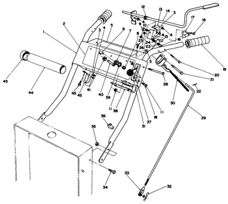 Handle Assembly Diagram and Parts List for 30115 9000001 - 9999999 Toro Lawn Tractor Accessories