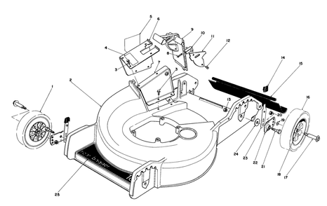 Housing Assembly Diagram and Parts List for 20560 3000001 - 3999999 Toro Lawn Mower