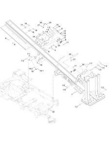 Thrust Frame Assembly Diagram and Parts List for 23898 400000000 - 999999999 Toro Lawn Tractor Accessories