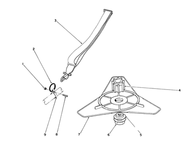 Flex Blade/Harness Kit (Optional) Diagram and Parts List for 51637 1000001 - 1999999 Toro Trimmer