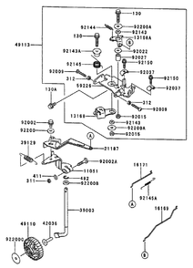 Control Equipment Diagram and Parts List for 74214 (220000001-220999999)(2002) Toro Lawn Mower