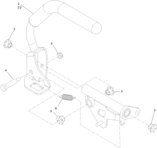 Right Motion Control Assembly No. 135-1305 Diagram and Parts List for 74532 400000000 - 417099999 Toro Lawn Tractor
