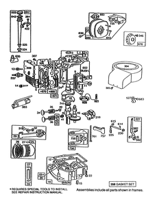 Briggs & Stratton Model No. 195707-0121-01 Diagram and Parts List for 70060 49000001 - 49999999 Toro Lawn Tractor