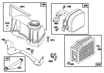 Engine Gts 150 Ohv Diagram and Parts List for 20768 6900001 - 6999999 Toro Lawn Mower