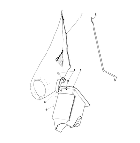 Bagging Kit No. 47-6510 (Optional) Diagram and Parts List for 16771 4000001 - 4999999 Toro Lawn Mower