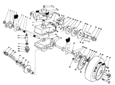 Gear Case Assembly (Model 22020) Diagram and Parts List for 22020 6000001 - 6999999 Toro Lawn Mower