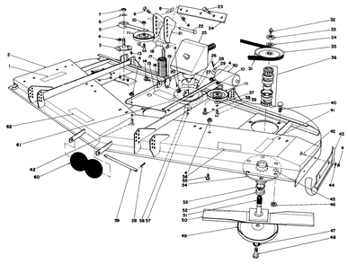 Cutting Unit Model No. 30562 Diagram and Parts List for 30562 6000001 - 6999999 Toro Lawn Mower