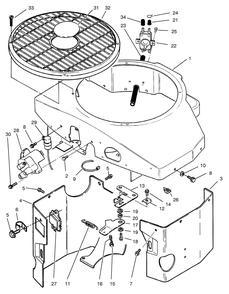 Covers, Fuel Pump Coil, Regul.Ator & Governor Linkage Assembly Diagram and Parts List for 74120 490001 - 499999 Toro Lawn Tractor