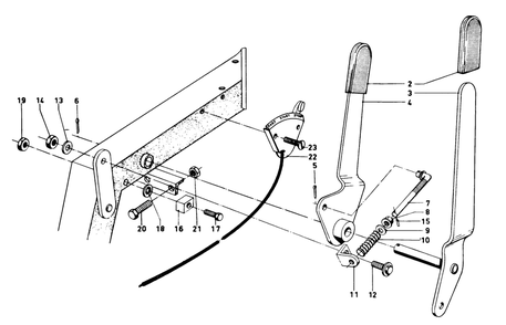 Controls Diagram and Parts List for 3108 2000001 - 2999999 Toro Lawn Tractor Accessories
