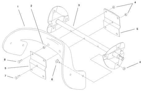Rotor Assembly Diagram and Parts List for 38430 9900001 - 9999999 Toro Snow Blower