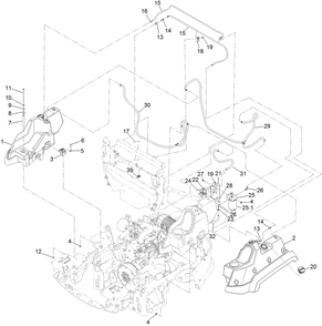 Fuel System Assembly Diagram and Parts List for 72028 407110000-408863636 Toro Lawn Tractor