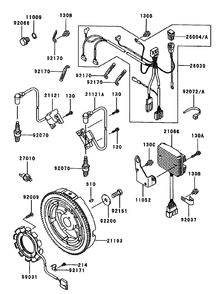 Electric Equipment Assembly Diagram and Parts List for 74214 (230006001-230999999)(2003) Toro Lawn Mower