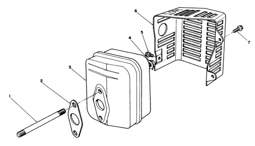 Muffler Assembly Diagram and Parts List for 20624 6000001 - 6999999 Toro Lawn Mower