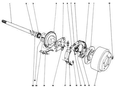 Brake Assembly Diagram and Parts List for 30798 9000001 - 9999999 Toro Lawn Tractor
