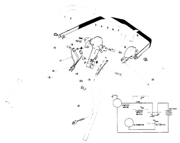 Traction Control Assembly Diagram and Parts List for 10510 1000001 - 1999999 Toro Lawn Mower