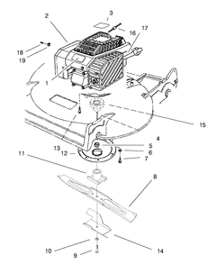 Engine Assembly Diagram and Parts List for 22141 790000001 - 799999999 Toro Lawn Mower