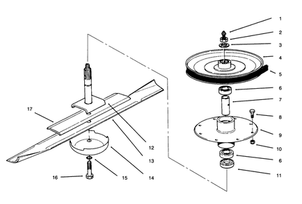 Drive Spindle Assembly Diagram and Parts List for 30133 690001 - 699999 Toro Lawn Mower