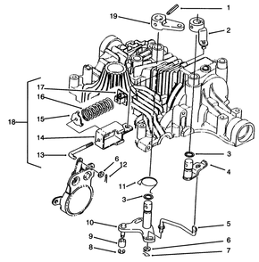 Brake Interlock Diagram and Parts List for 72043 6900001 - 6999999 Toro Lawn Tractor