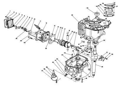 Crankcase Assembly (Continued) (Engine Model No. Vmh7-4) Diagram and Parts List for 22622 0000001 - 0999999 Toro Lawn Mower