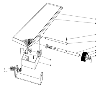 Traction Pedal Assembly Diagram and Parts List for 30550 80000001 - 89999999 Toro Lawn Tractor