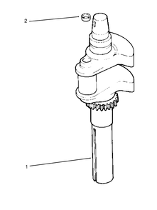 Crankshaft Kohler Engine Cv16s-Ps61514 Diagram and Parts List for 72084 6900001 - 6999999 Toro Lawn Tractor