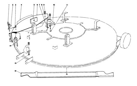 Mulcher Kit Model 59155 (Optional) Diagram and Parts List for 56145 7000001 - 7999999 Toro Lawn Tractor