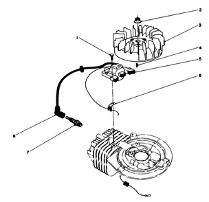 Flywheel & Magneto Assembly (Engine Model No. 47plo-2) Diagram and Parts List for 20106 1000001 - 1999999 Toro Lawn Mower