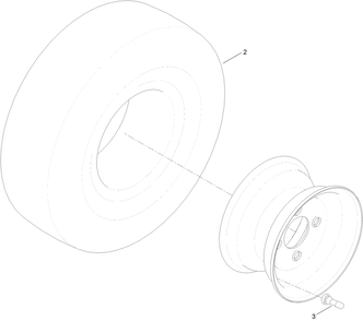 2 Ply Wheel And Tire Assembly No. 131-3670 Diagram and Parts List for 74750 316000001 - 316999999 Toro Lawn Tractor